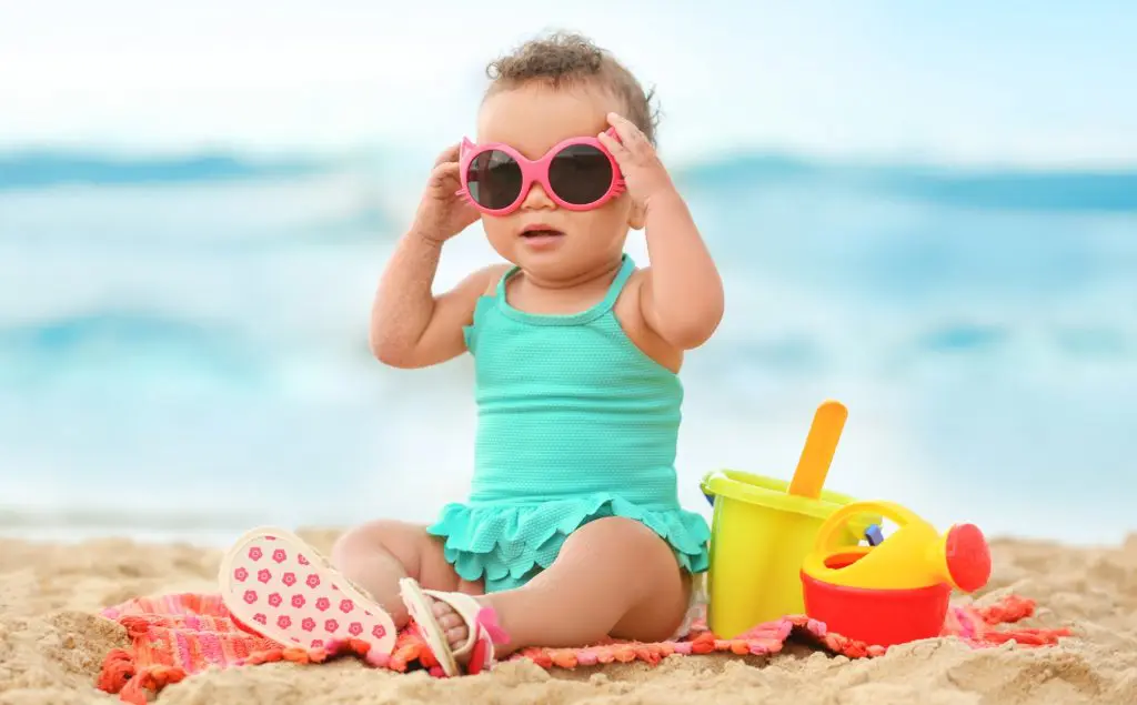 Toddler on a beach