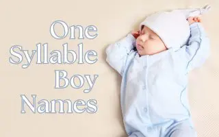 One Syllable Boy Names