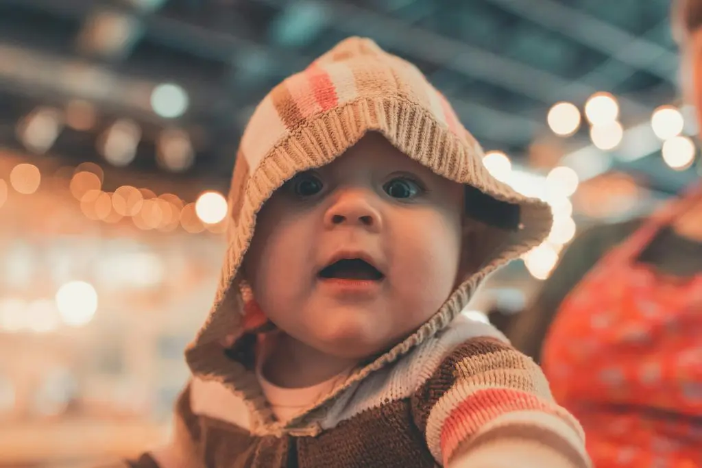 Baby With Shocked Face