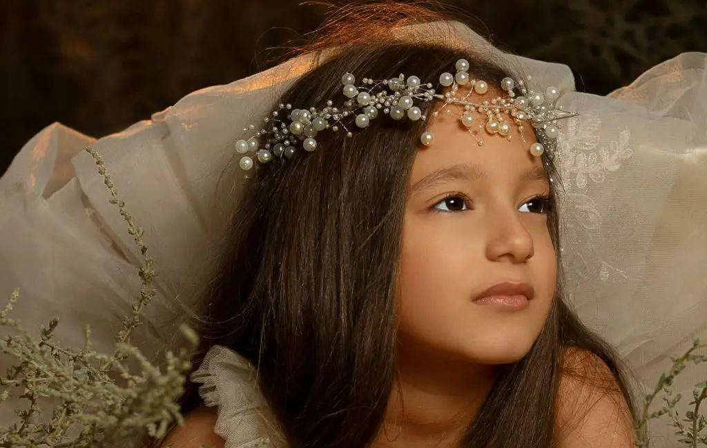 A Girl in White Gown