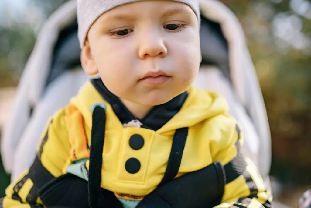 140+ Unique Boy Names That Start With R 5 Close-Up Shot of a Cute Baby in Yellow Jacket