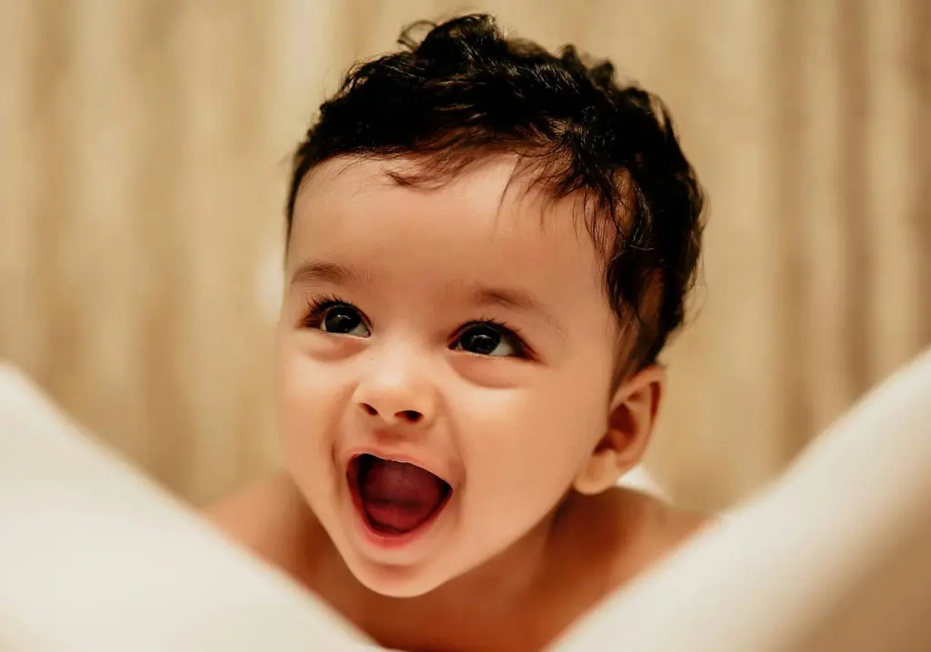 Photo of a Laughing Baby