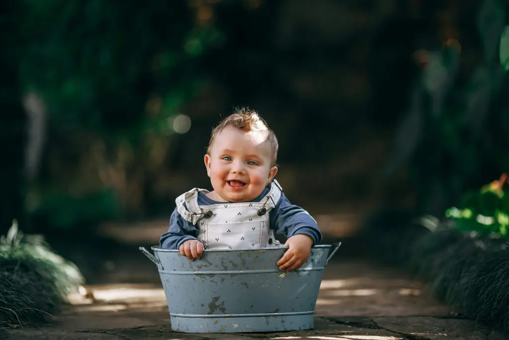180 German Girl Names With Meanings 8 Baby in a Vintage Bathtub