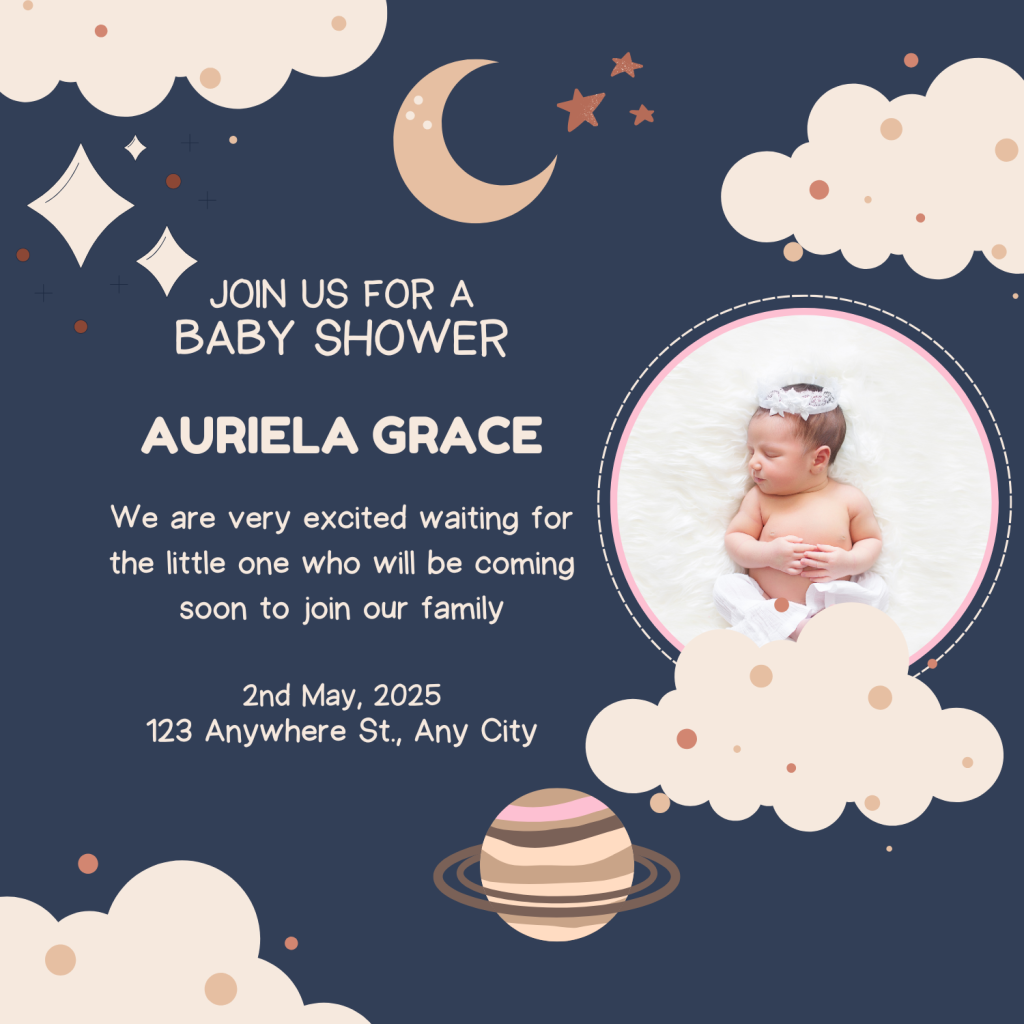 30 Twinkle Twinkle Little Star Baby Shower Ideas for a Stellar Baby Shower 3 Twinkle Twinkle Little Star Baby Shower Invitation