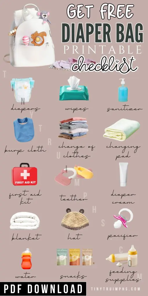 Diaper Bag Packaging Checklist