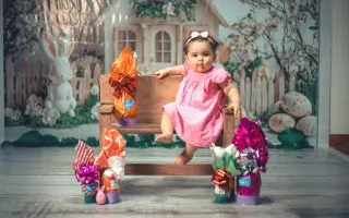 Adorable Baby in Easter Themed Photo Shoot - Featured