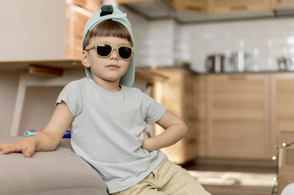 boy with sunglasses