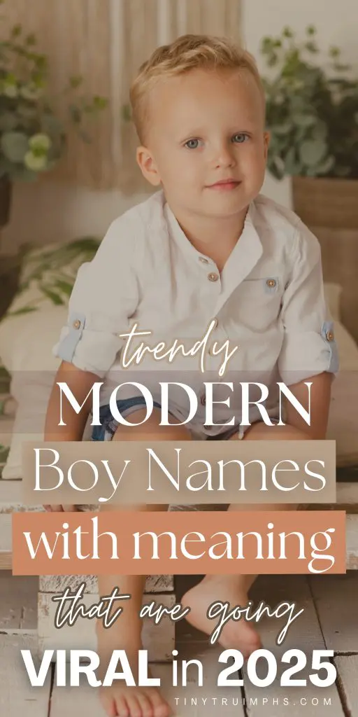 Trendy Modern Boy Names With Meanings