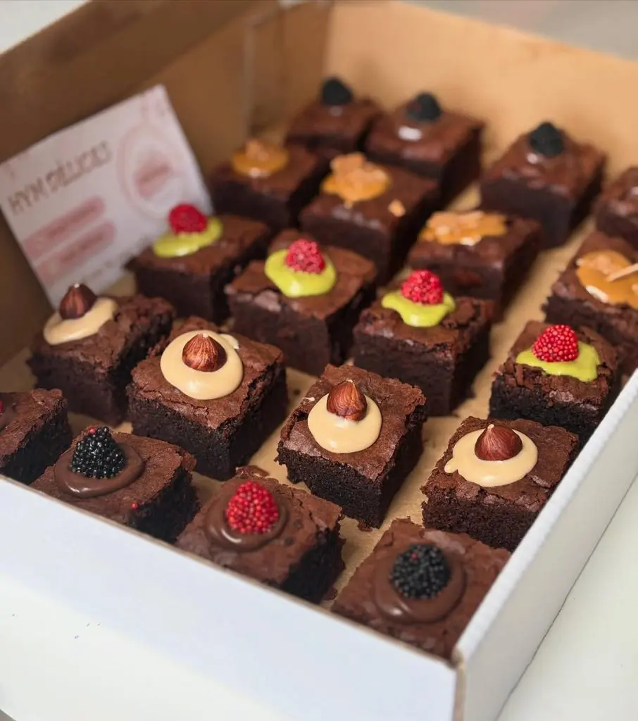 Mini Hot Chocolate Brownies