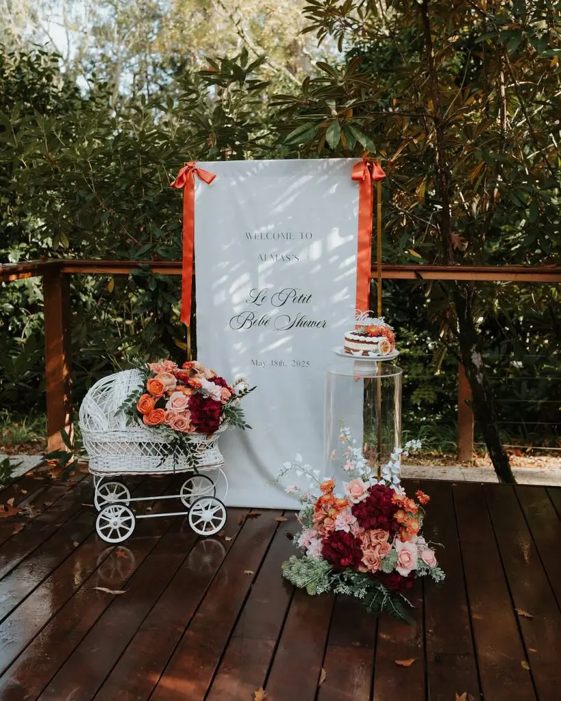 Baby in Bloom Fall Backdrop