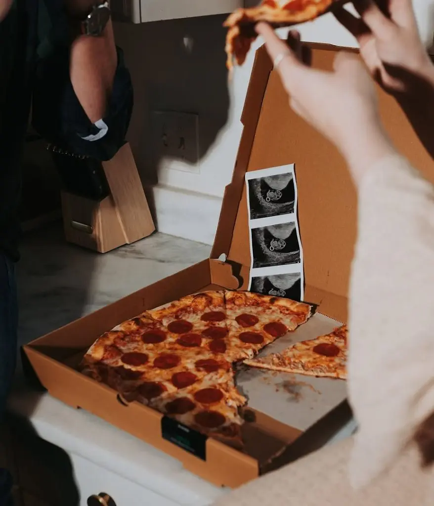 Pizza Pregnancy Reveal