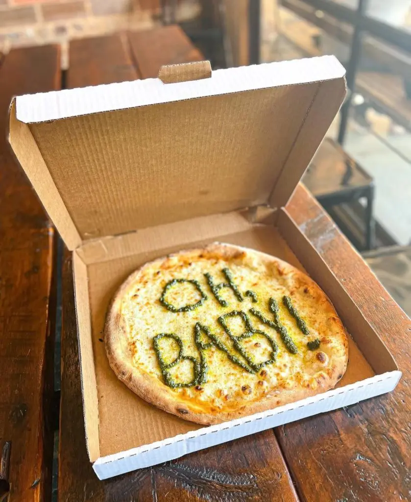 30 Cute & Funny Pregnancy Announcement Ideas That’ll Make Everyone LOL 19 Pizza toppings to spell it out