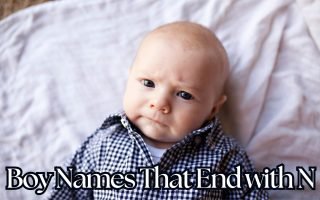 Boy Names That End With N