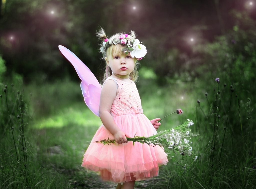 Girl in fairy dress