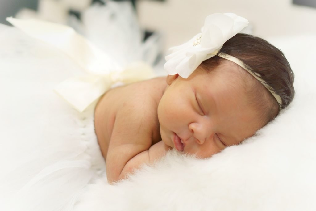 Newborn Baby Girl Sleeping