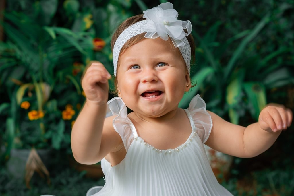 Portrait of a baby girl