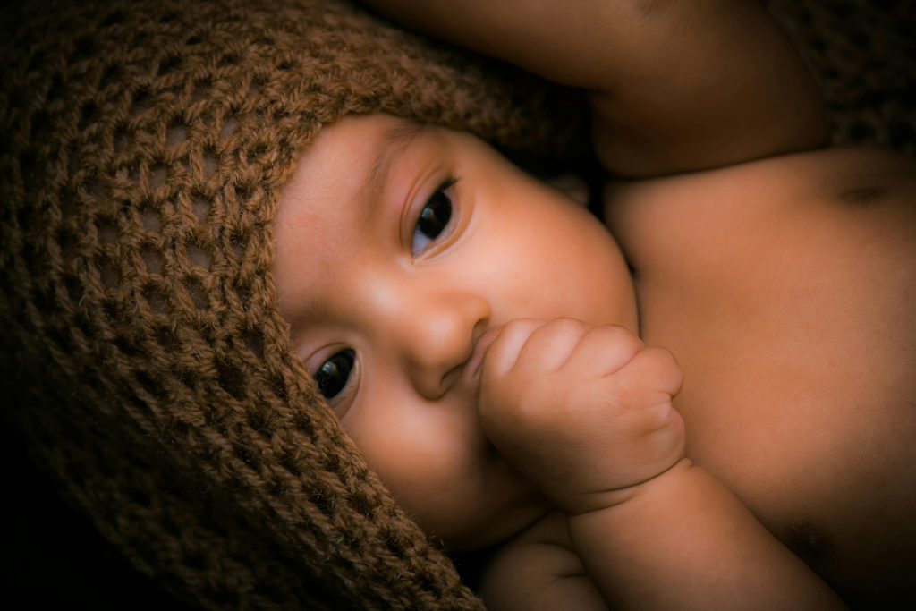 A Baby Sucking its Thumb