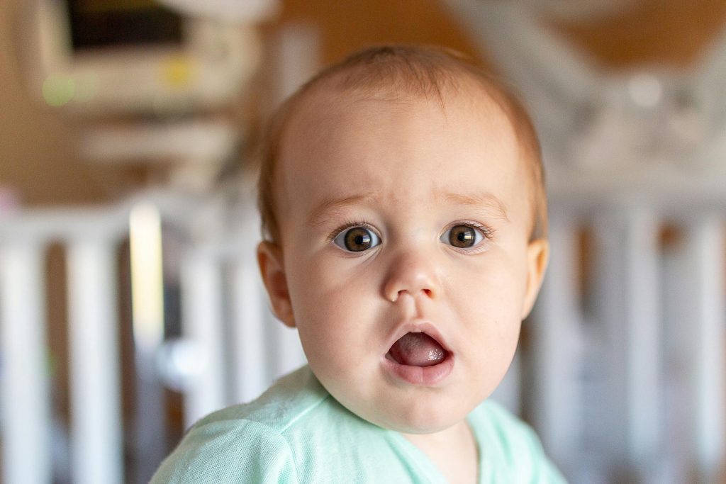 Close-Up Shot of a Cute Baby