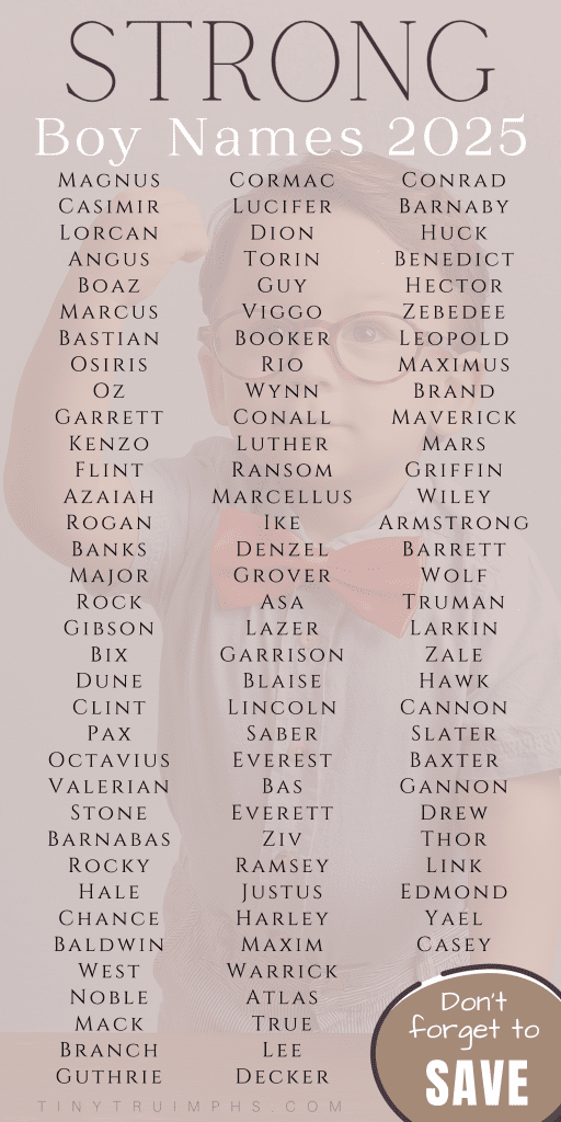 125+ Strong Boy Names That Command Respect 29 Strong Boy Names