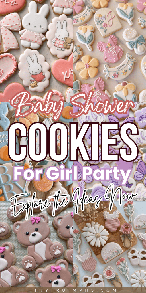 25 Baby Shower Cookie Ideas for Girls That Are Too Pretty to Eat 33 Baby Shower Cookies For Girls