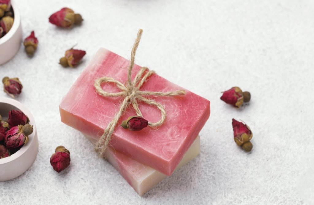 30+ Berry Sweet Baby Shower Ideas That You’re Going to Love 30 Homemade strawberry soap