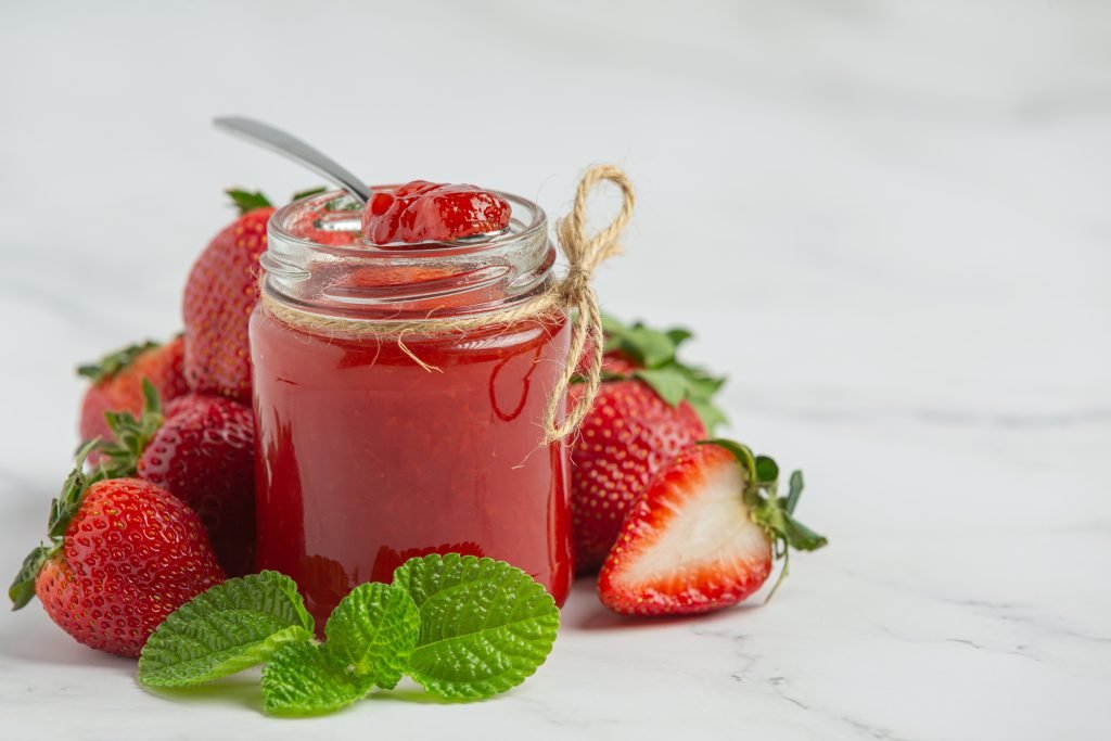 30+ Berry Sweet Baby Shower Ideas That You’re Going to Love 29 Strawberry jam favor