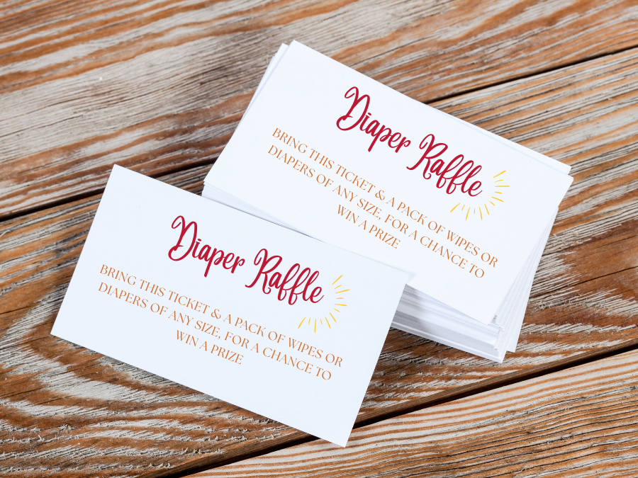 25+ Here Comes The Son Baby Shower Theme Ideas 10 Diaper Raffle Cards