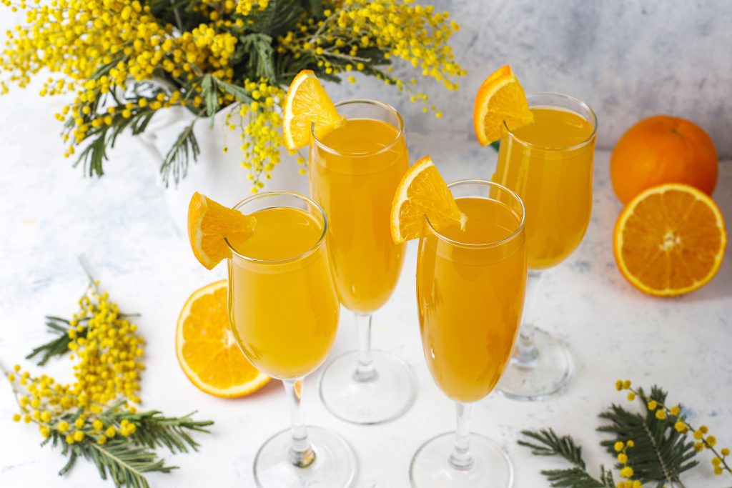 
Homemade Refreshing Orange Mimosa Cocktails