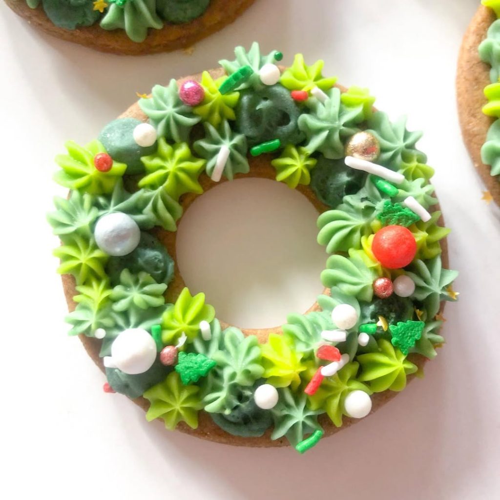 Christmas Wreath Cookies