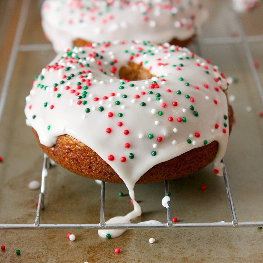 Glazed Gingerbread Donuts
