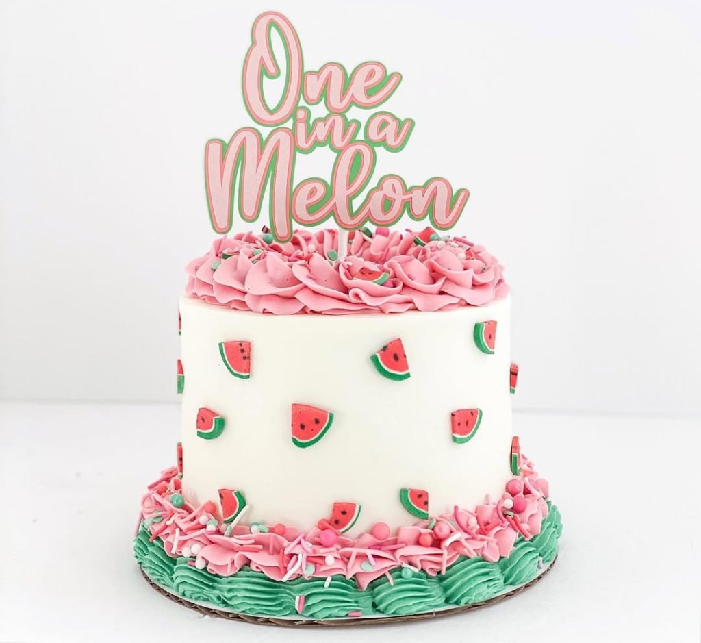One in a Melon Birthday Cake