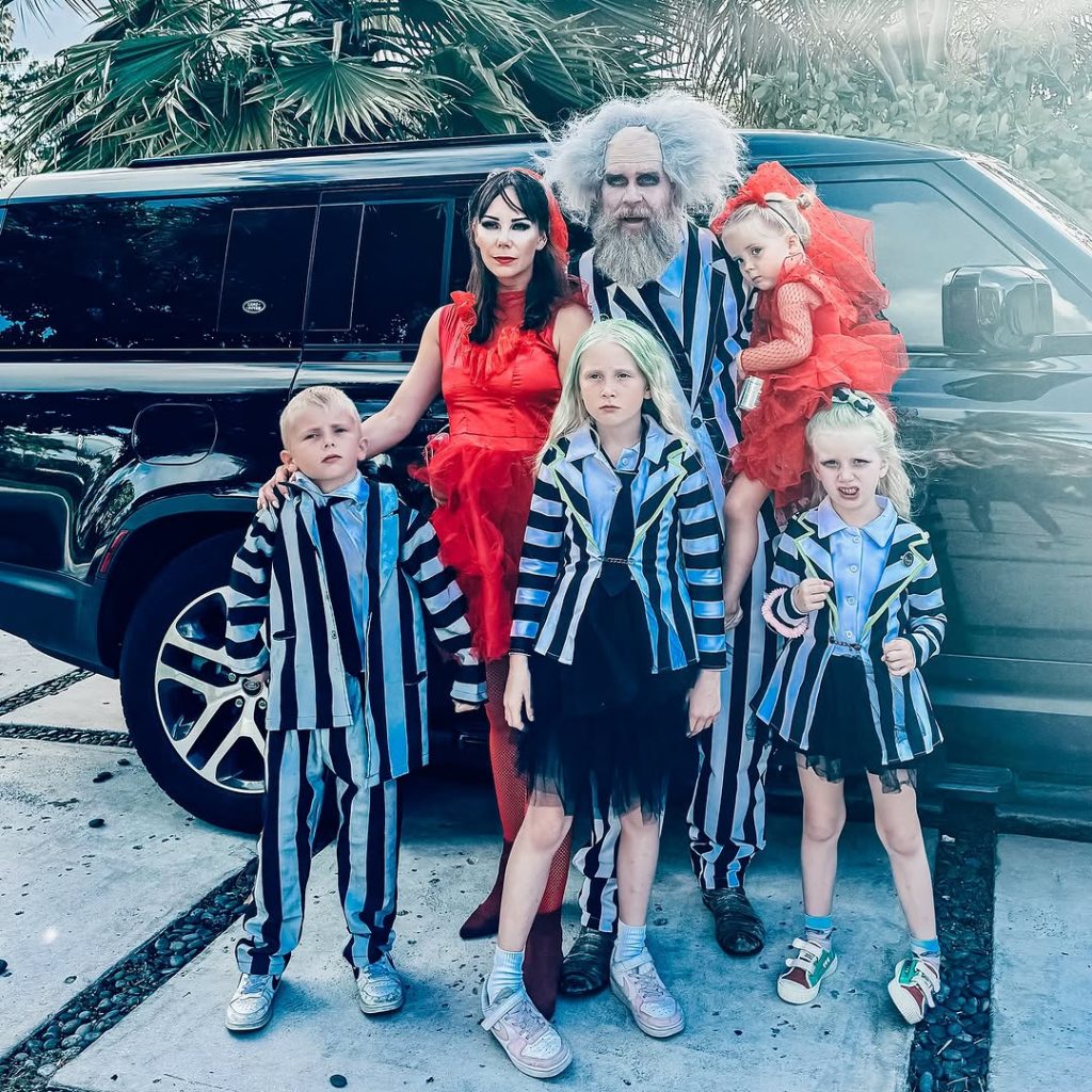 30+ Cute Family Halloween Costume Ideas That’ll Steal the Show 4 Beetlejuice Family Costume For Halloween