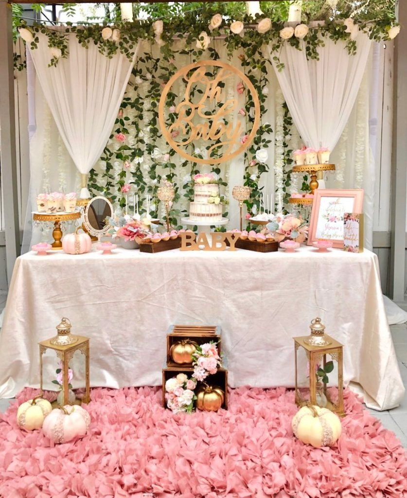 30 Trending Fall Baby Shower Themes and Decor Ideas for 2025 19 Floral Fall Baby Shower