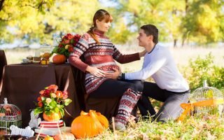 Outdoor Baby Shower in Autumn