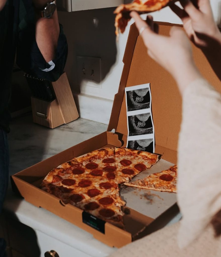 Pizza Pregnancy Reveal